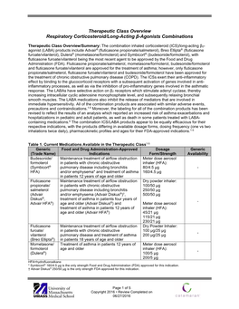 Respiratory Corticosteroid/Long-Acting B