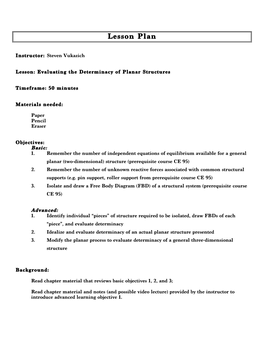 CE160 Determinacy Lesson Plan Vukazich