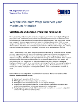 Minimum Wage Deserves Your Maximum Attention