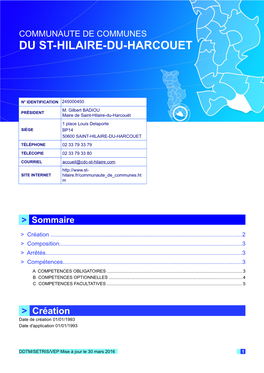 Communaute De Communes Du St-Hilaire-Du-Harcouet