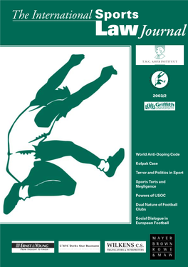 The International Sports Law Journal 2003, No. 2