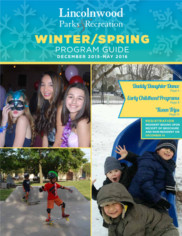 Winter/Spring Program Guide December 2015-May 2016