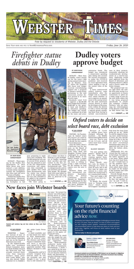 Firefighter Statue Debuts in Dudley
