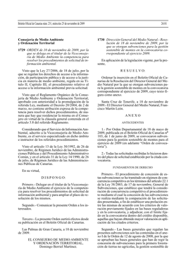 Consejería De Medio Ambiente Y Ordenación Territorial 1729