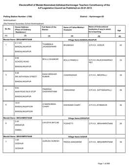 Karimnagar Mlc.Pdf