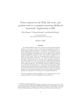 Power Analysis for the Wald, LR, Score, and Gradient Tests in a Marginal Maximum Likelihood Framework: Applications in IRT