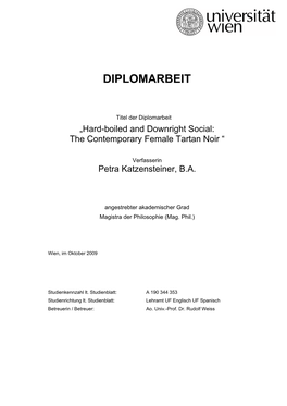 Diplomarbeit