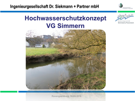 Hochwasserschutzkonzept VG Simmern