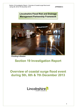 Lincolnshire Joint Flood Risk and Drainage Management Strategy