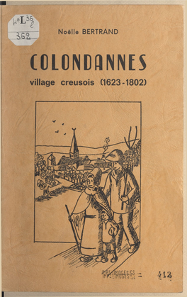 Colondannes, Village Creusois
