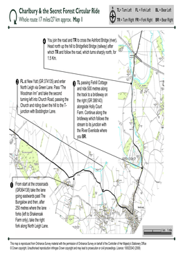 Charlbury and the Secret Forest Ride Map 1