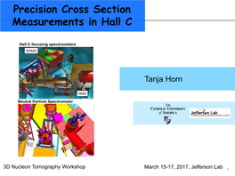 Precision Cross Section Measurements in Hall C