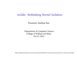 Ret2dir: Rethinking Kernel Isolation