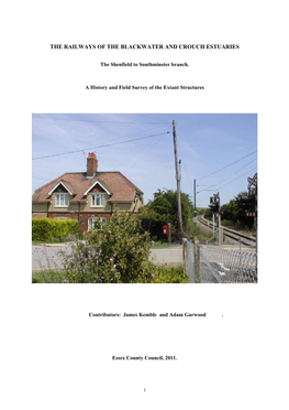 The Railways of the Blackwater and Crouch Estuaries 2011