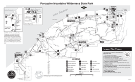 Porcupine Mountains Brochure Map 2012 Legal CR