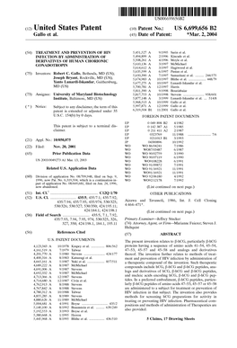 (12) United States Patent (10) Patent No.: US 6,699,656 B2 Gallo Et Al