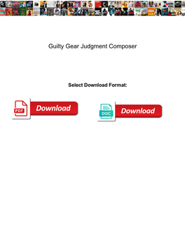 Guilty Gear Judgment Composer