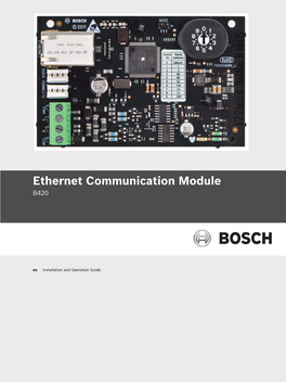 Ethernet Communication Module B420