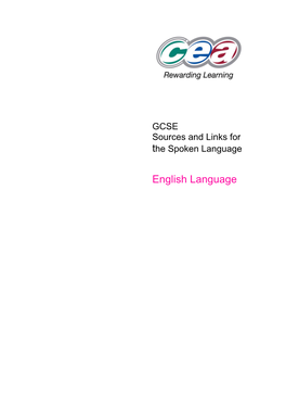 GCSE Sources and Links for the Spoken Language