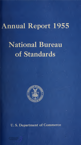 Annual Report 1955 National Bureau of Standards