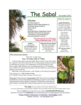 Sabal Nov 2019