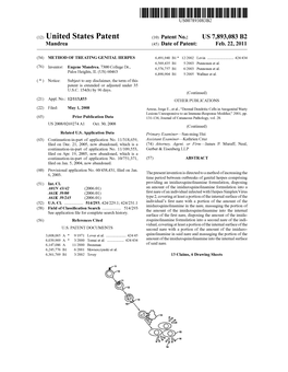 (12) United States Patent (10) Patent No.: US 7,893,083 B2 Mandrea (45) Date of Patent: Feb