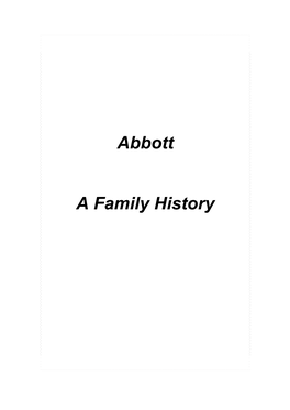 Abbott a Family History