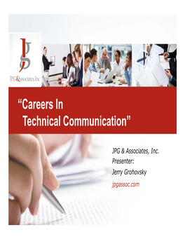 “Careers in Technical Communication”