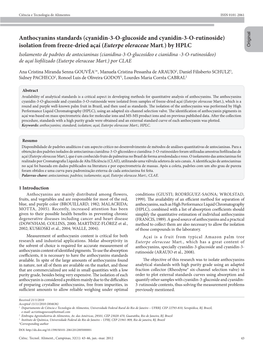 Anthocyanins Standards (Cyanidin-3-O-Glucoside