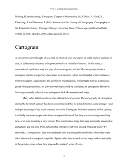 Cartogram [1883 WORDS]