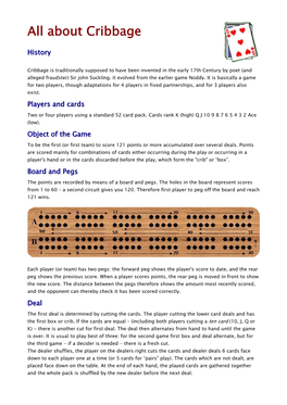 Guide to Cribbage (Pdf)