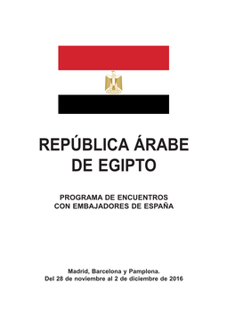 República Árabe De EGIPTO