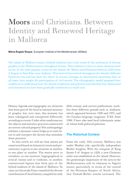 Moors and Christians. Between Identity and Renewed Heritage in Mallorca