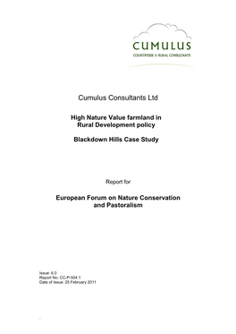 Blackdown Hills Case Study