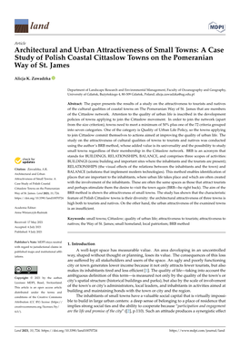 A Case Study of Polish Coastal Cittaslow Towns on the Pomeranian Way of St