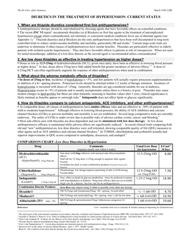 Diuretics for Hypertension