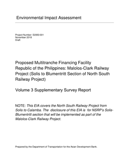 Volume 3 Supplementary Survey Report