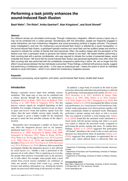 Performing a Task Jointly Enhances the Sound-Induced Flash Illusion