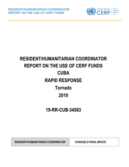 CUBA RAPID RESPONSE Tornado 2019