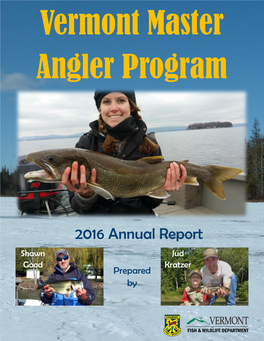 Vermont Master Angler Report