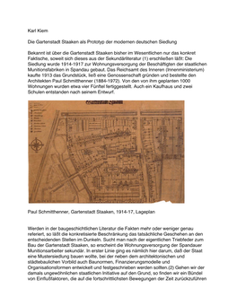 Die Gartenstadt Staaken Als Prototyp Der Modernen Deutschen Siedlung