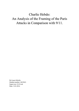 Charlie Hebdo: an Analysis of the Framing of the Paris Attacks in Comparison with 9/11