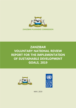 Zanzibar Voluntary National Review Report for the Implementation of Sustainable Development Goals, 2019