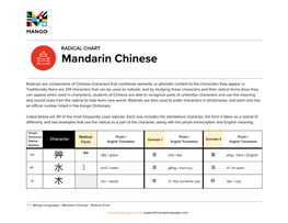 Mandarin Chinese