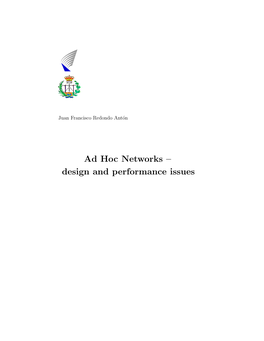 Ad Hoc Networks – Design and Performance Issues