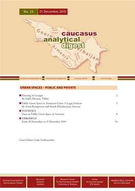 Caucasus Analytical Digest Nr. 23