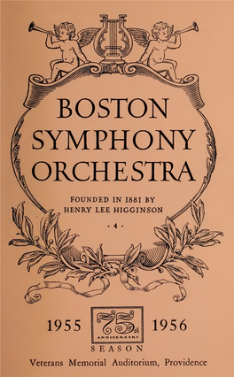 Boston Symphony Orchestra Concert Programs, Season 75, 1955-1956, Trip