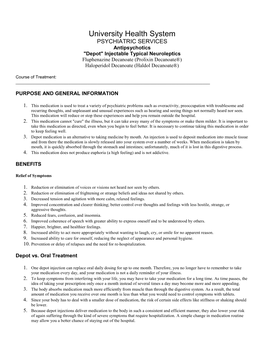 Drug Information Sheet