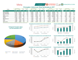 Principales Cultivos Por Área Sembrada En 2017