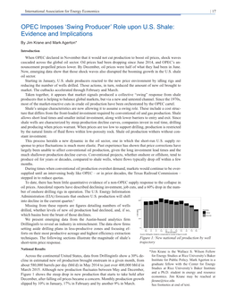 OPEC Imposes 'Swing Producer' Role Upon U.S. Shale: Evidence And